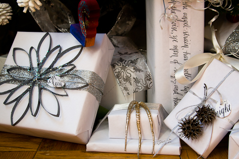 Calligraphic Gift Wrap by Lindsay Garrett