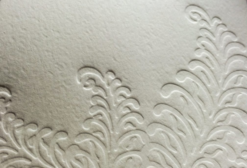 Letterpressed ferns by Lindsay Benson Garrett