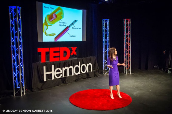 Stephanie Butler at TEDx Herndon 2015, photo by Lindsay Benson Garrett