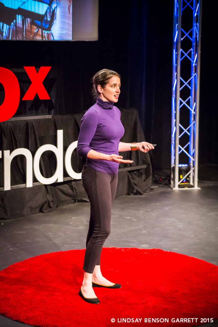 Anisa Baldwin Metzger at TEDx Herndon 2015, photo by Lindsay Benson Garrett