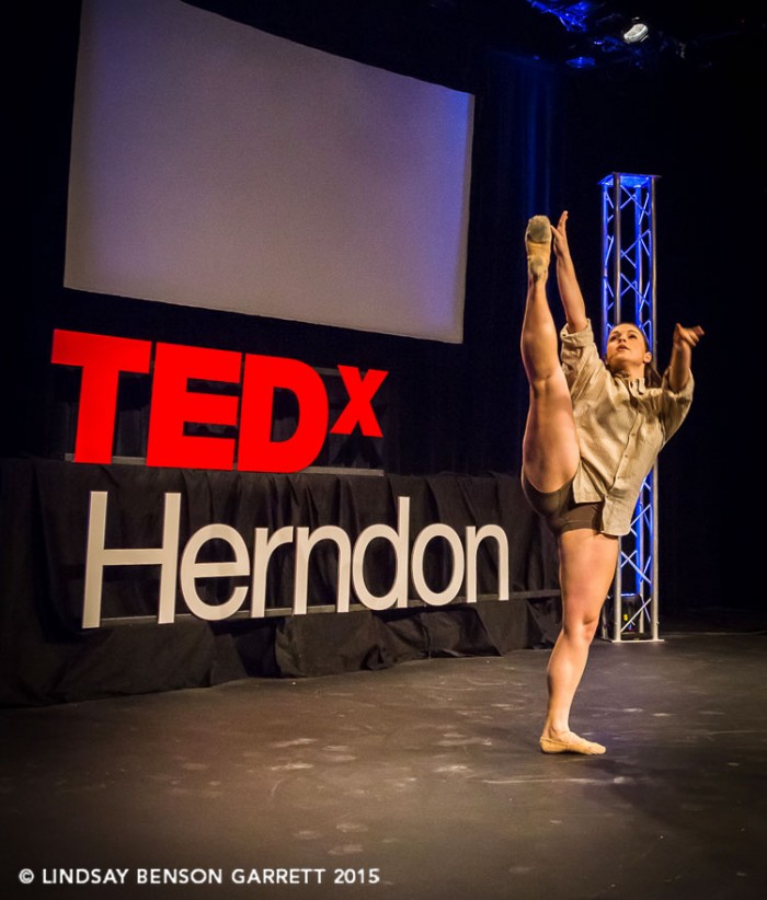 Stephanie Dorrycott at TEDx Herndon 2015, photo by Lindsay Benson Garrett